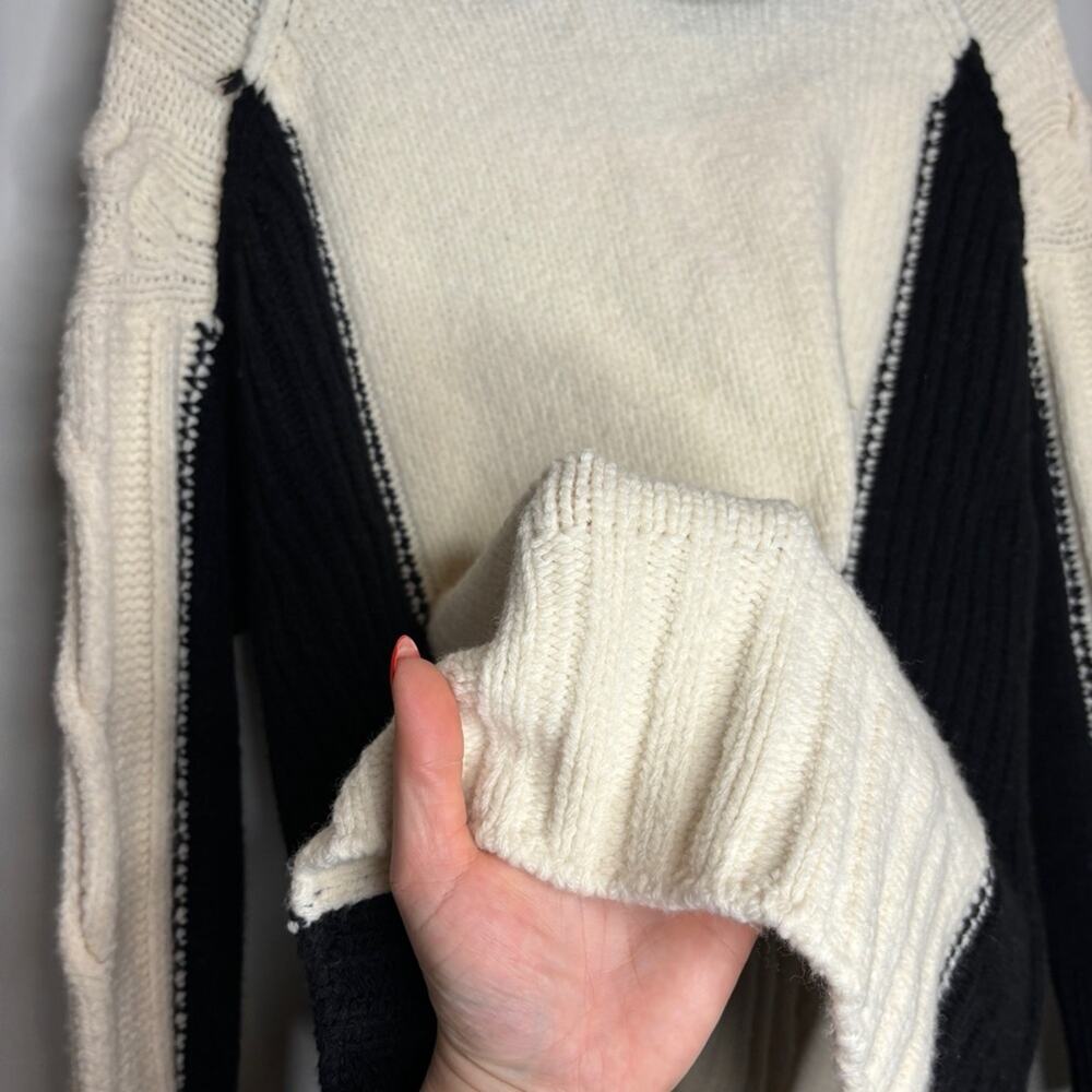 Zadig & Voltaire Cutout Wool Blend Oversized Knit Sweater - Picture 10 of 11
